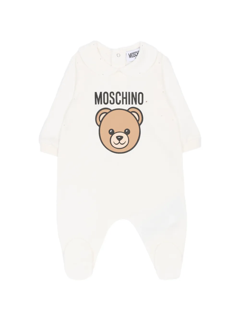 Moschino Kids teddy graphic pajama - Toni neutri