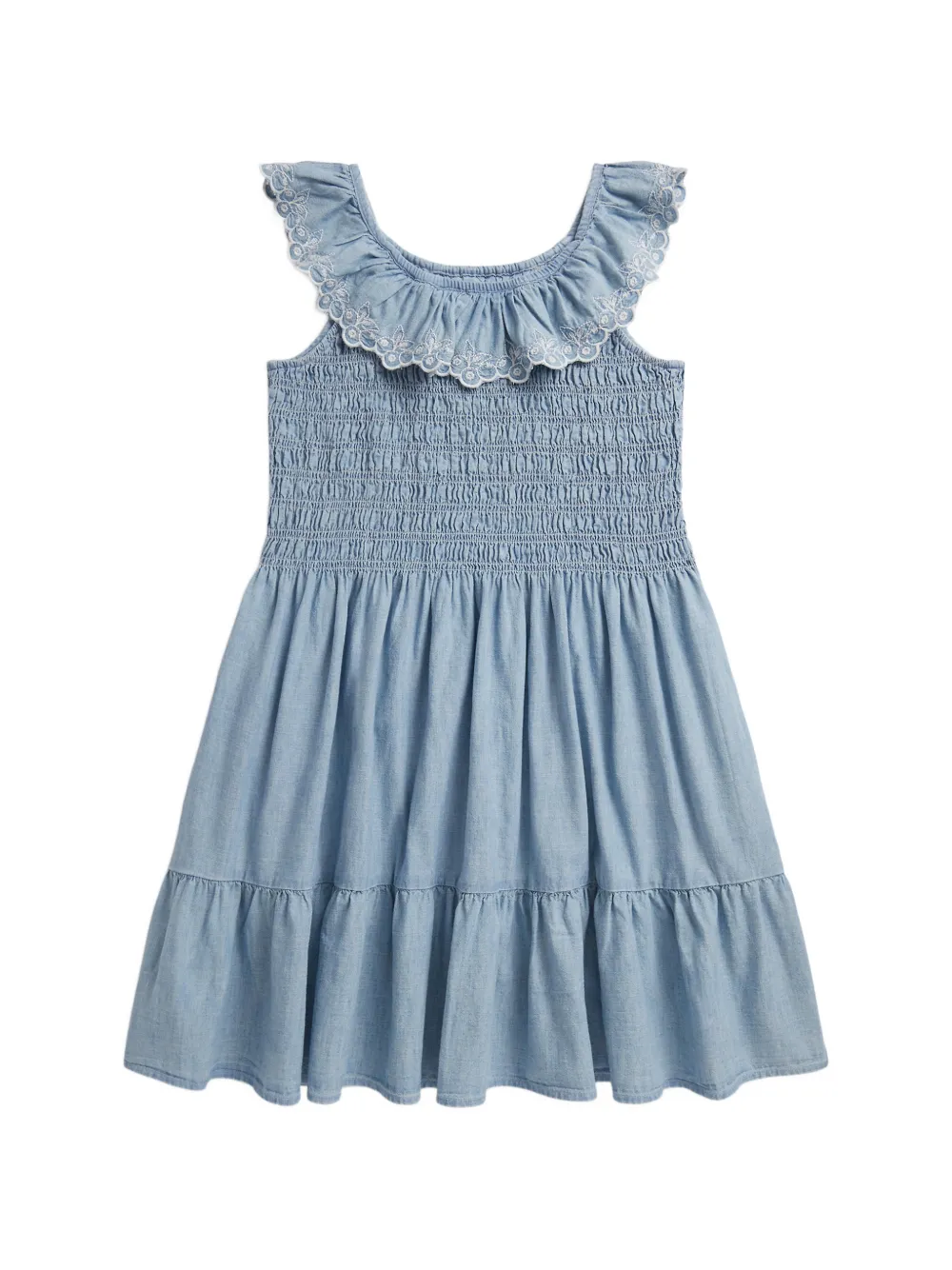 POLO RALPH LAUREN KIDS Abito con ruches - Blu