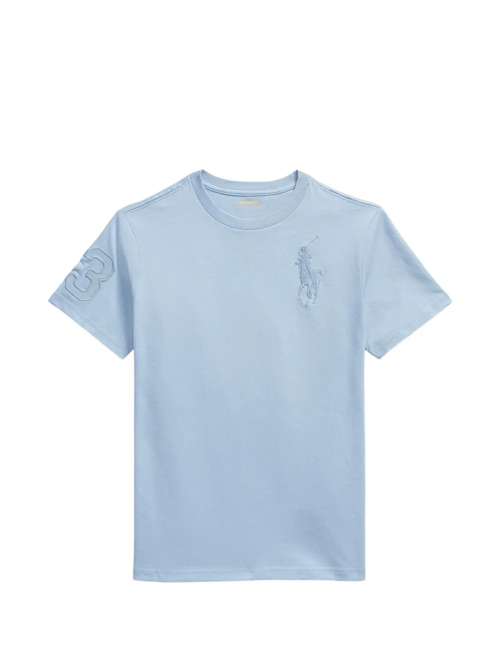 POLO RALPH LAUREN KIDS T-shirt Big Pony con applicazione - Blu