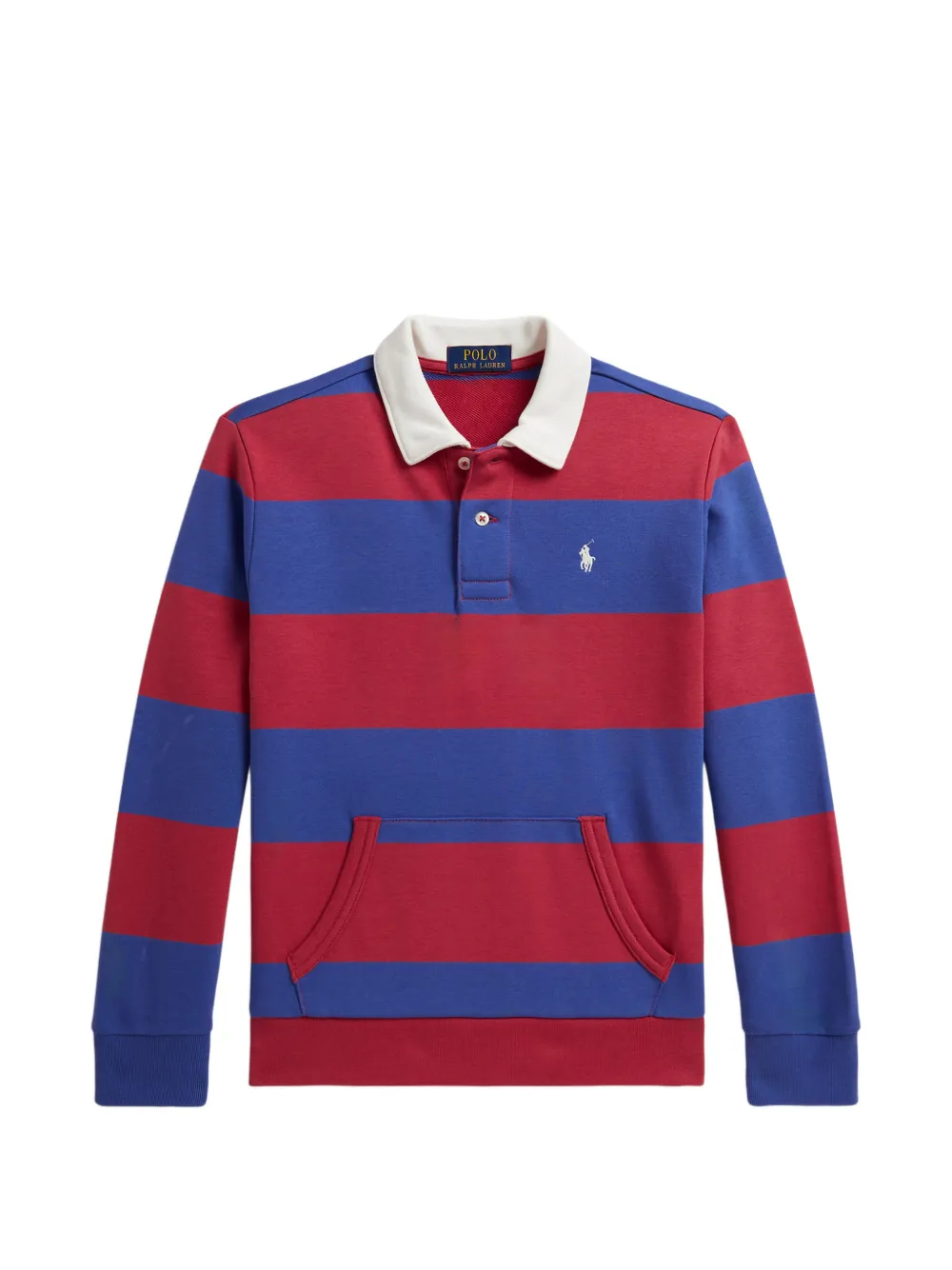 POLO RALPH LAUREN KIDS Camicia a righe a maniche lunghe - Rosso