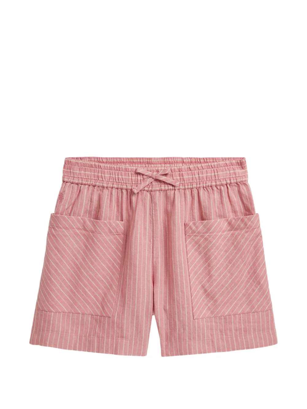 POLO RALPH LAUREN KIDS Shorts a righe con tasche - Rosa