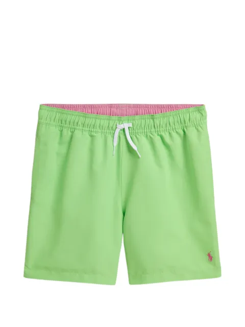 POLO RALPH LAUREN KIDS logo-embroidered swim shorts