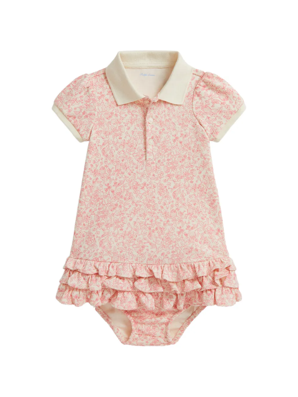 POLO RALPH LAUREN KIDS Set di 2 polo con ruches - Toni neutri