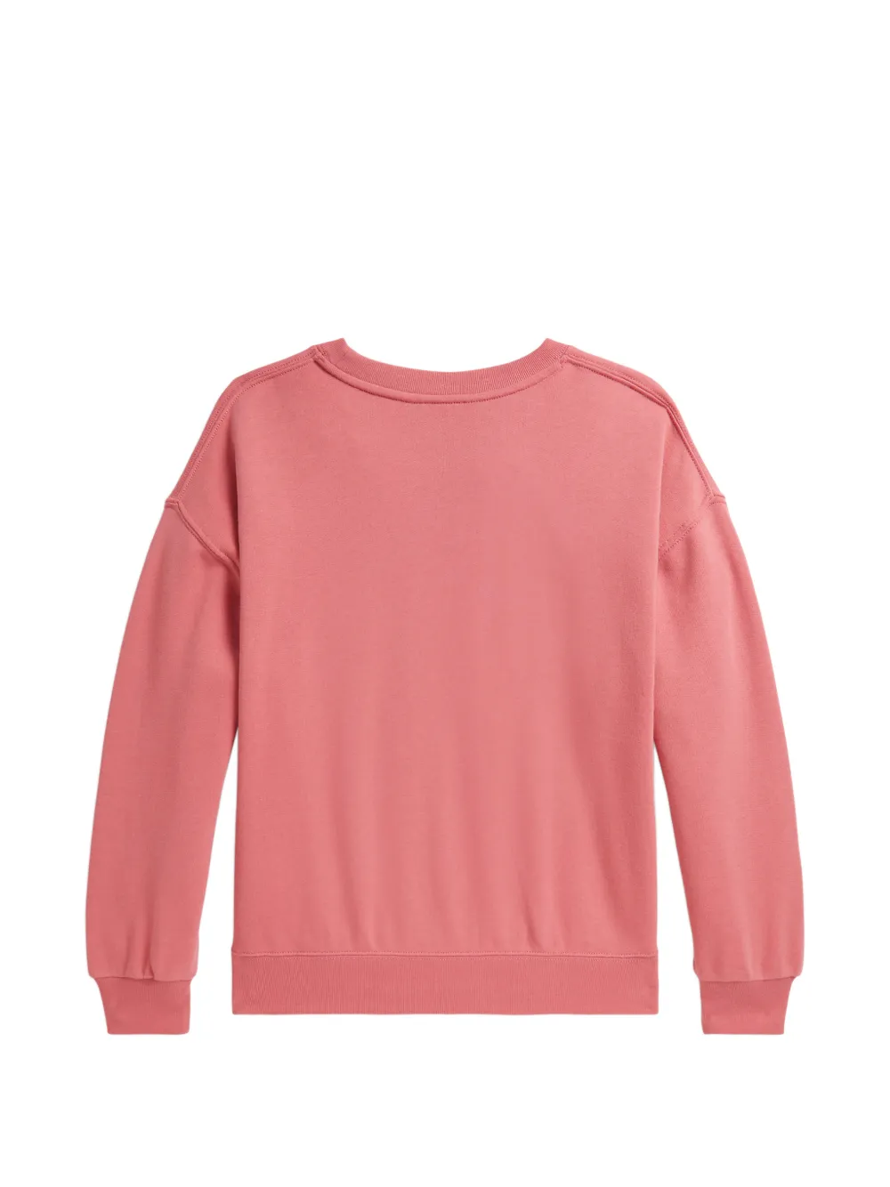 POLO RALPH LAUREN KIDS Sweater met ronde hals en beerprint Roze