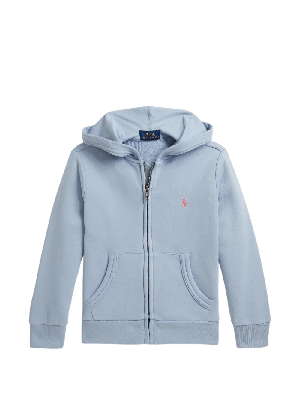POLO RALPH LAUREN KIDS Felpa con logo e cappuccio - Blu