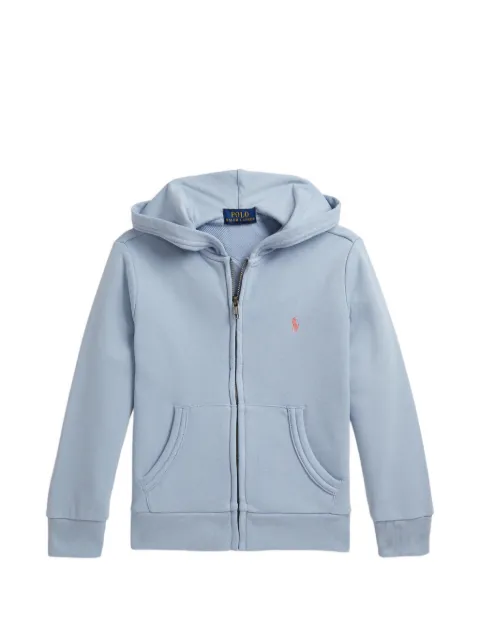 POLO RALPH LAUREN KIDS hoodie zippé à logo brodé