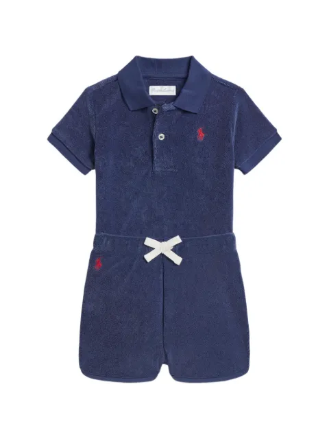 POLO RALPH LAUREN KIDS set de shorts y playera tipo polo bordados (set de dos)
