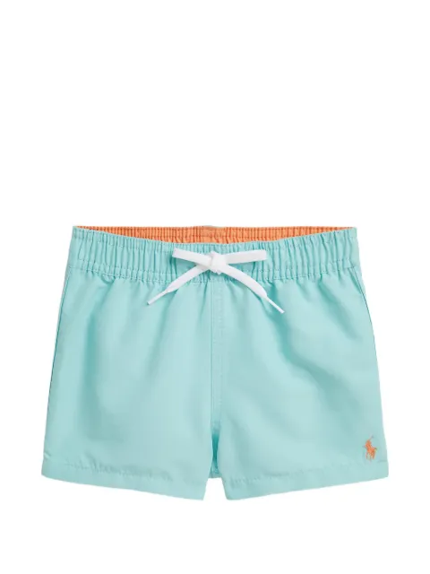 POLO RALPH LAUREN KIDS logo-embroidered swim shorts