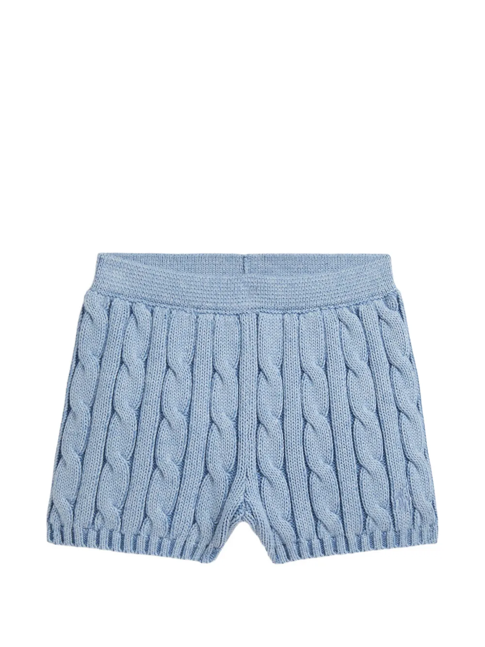 POLO RALPH LAUREN KIDS Shorts a maglia intrecciata - Blu