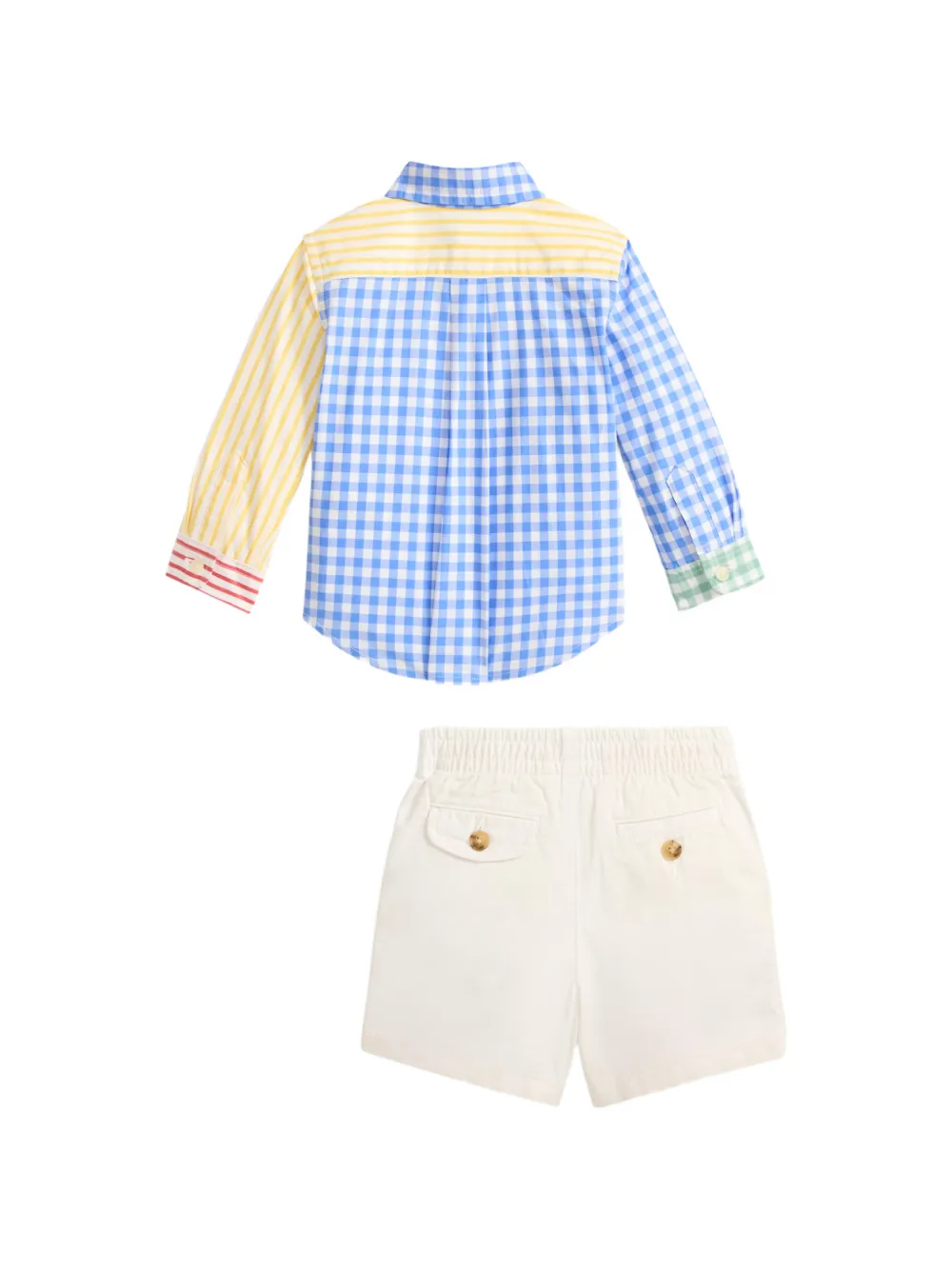 POLO RALPH LAUREN KIDS Shorts met geborduurd logo Wit