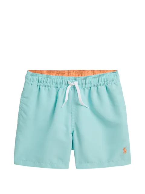 POLO RALPH LAUREN KIDS logo-embroidered swim shorts