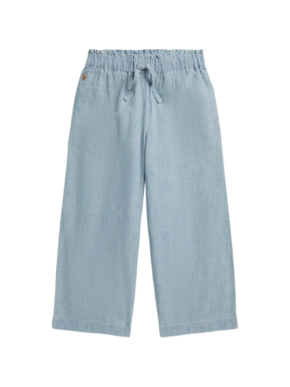 POLO RALPH LAUREN KIDS Pony-embroidered wide-leg trousers set - Blue