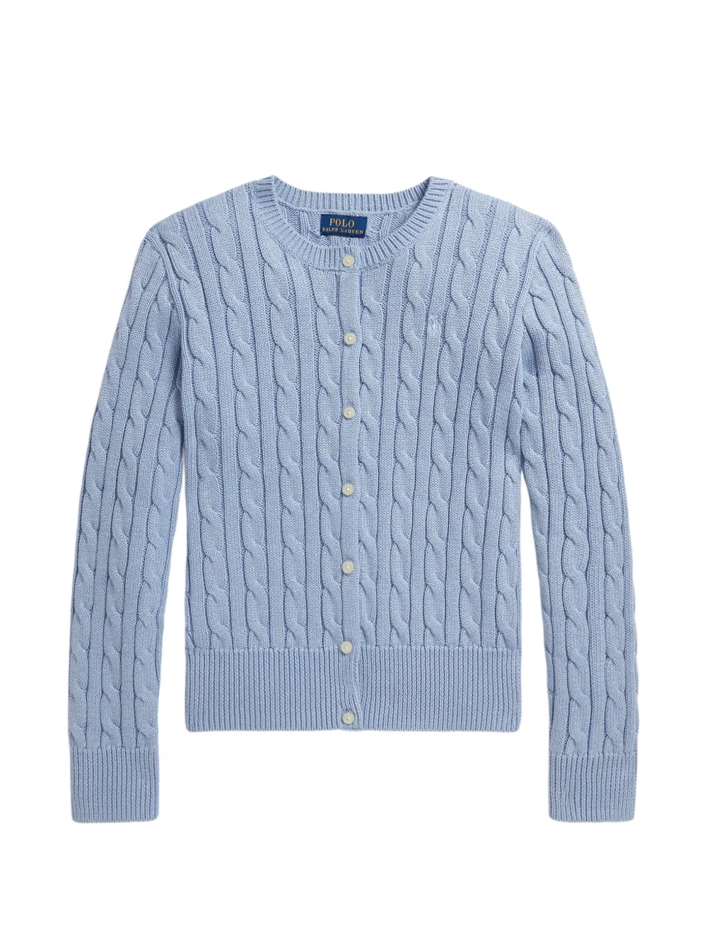 POLO RALPH LAUREN KIDS cable-knit cardigan - Blue