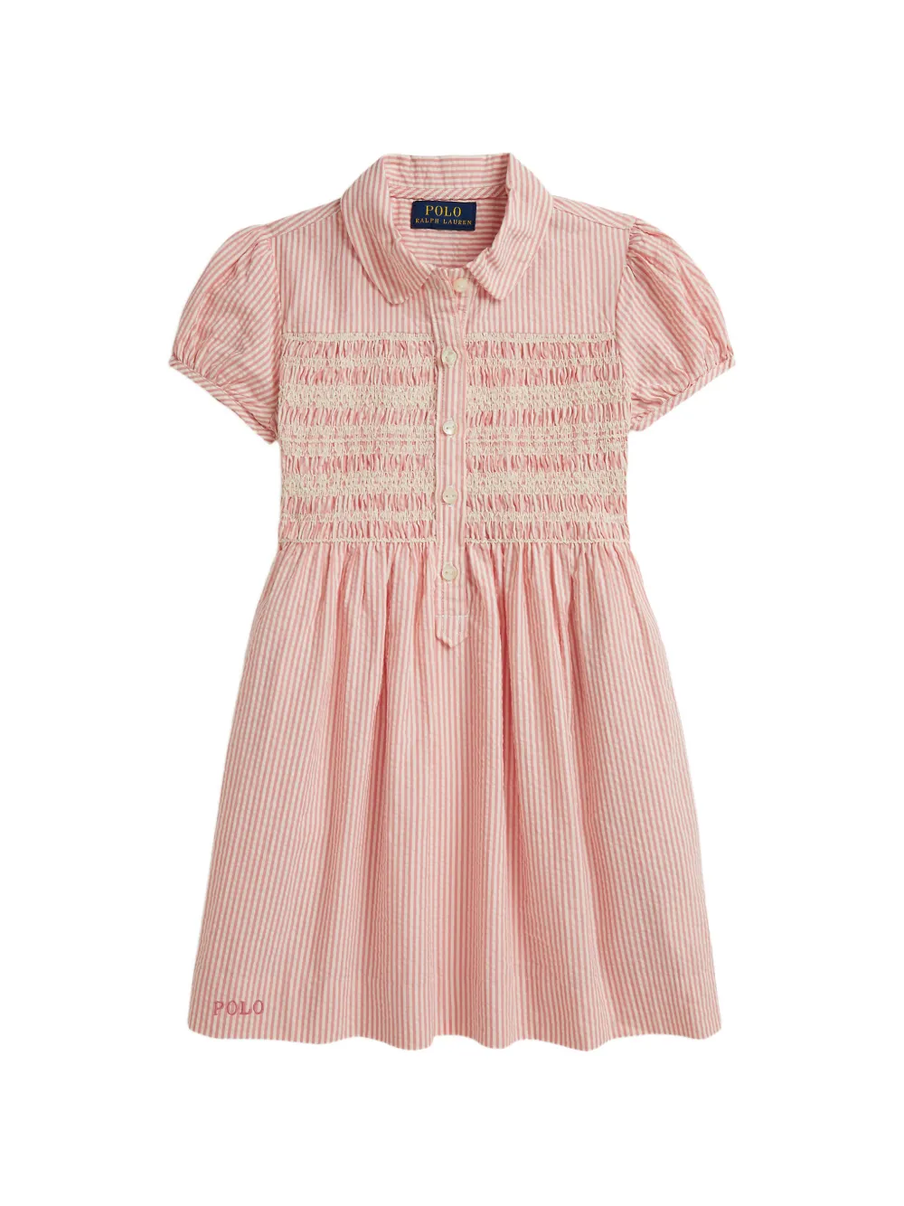 POLO RALPH LAUREN KIDS short-sleeve dress - Pink