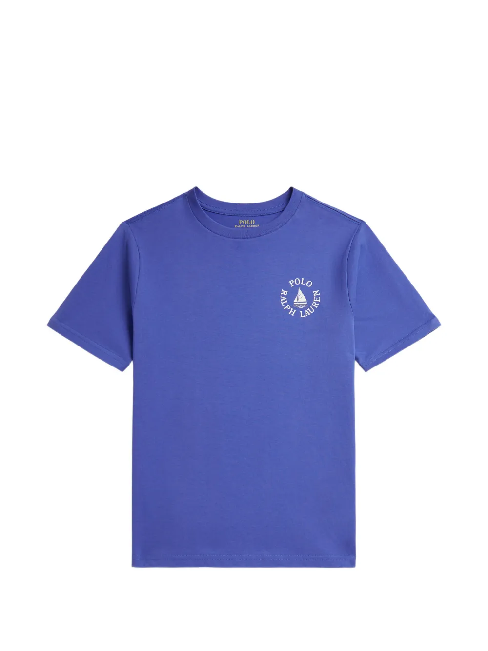 POLO RALPH LAUREN KIDS T-Shirt mit Segelboot-Print - Blau