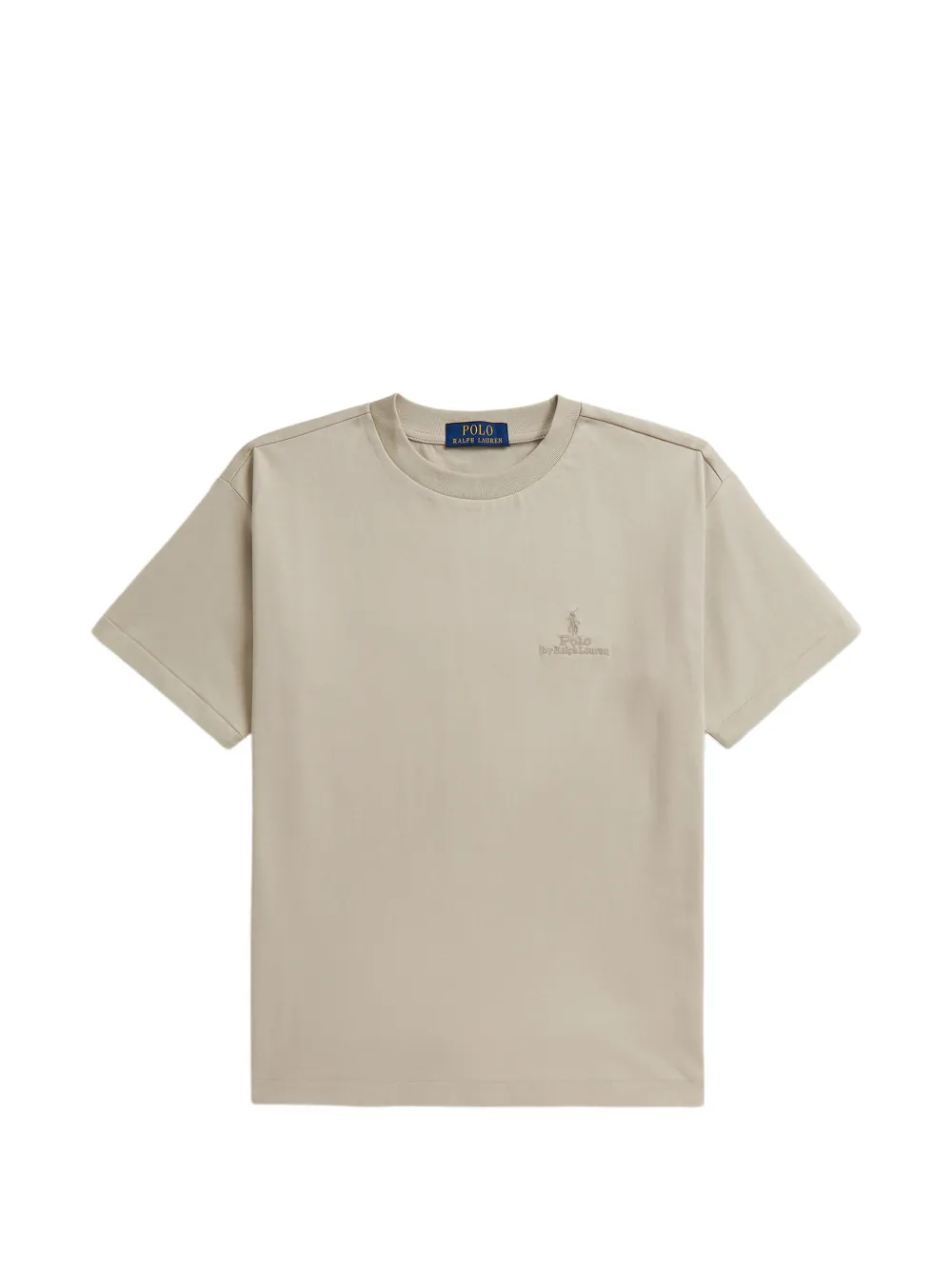 POLO RALPH LAUREN KIDS T-shirt con logo ricamato - Marrone