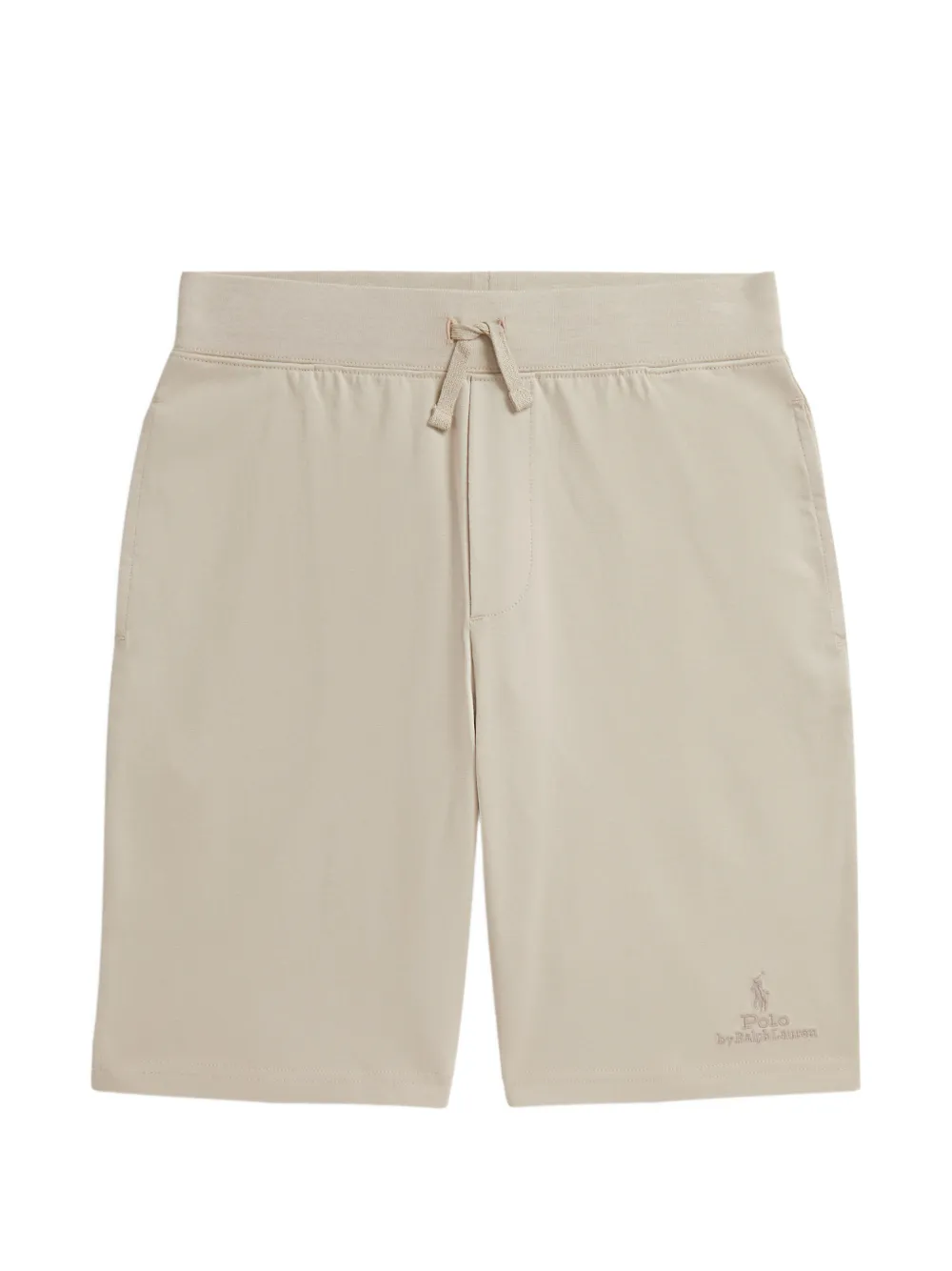POLO RALPH LAUREN KIDS Shorts in cotone con coulisse - Toni neutri