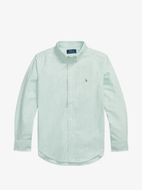 POLO RALPH LAUREN KIDS embroidered striped shirt