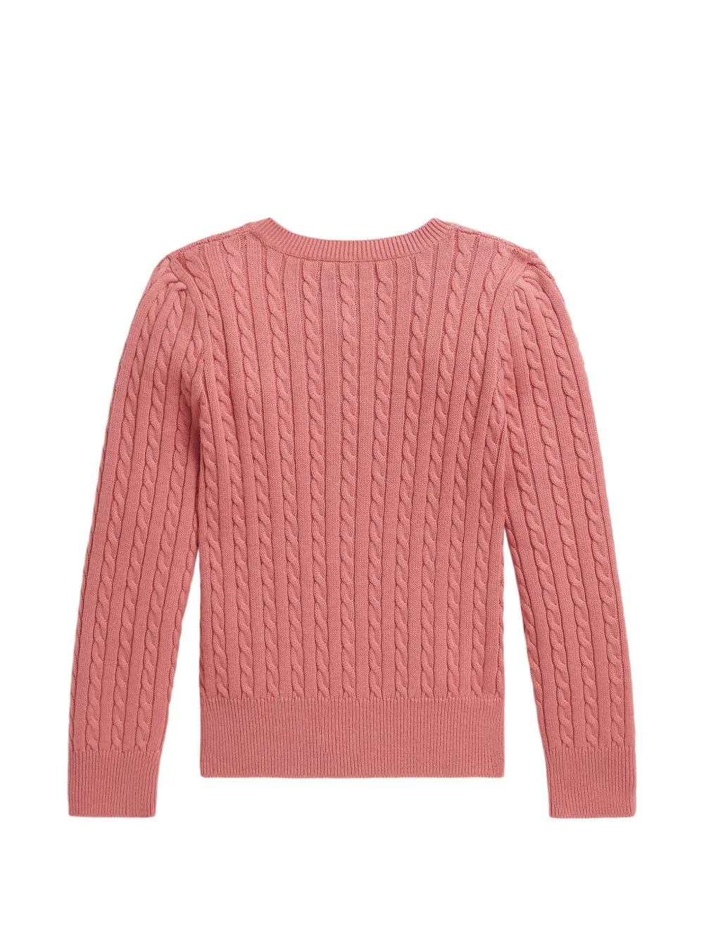 POLO RALPH LAUREN KIDS Kabelgebreid vest Roze