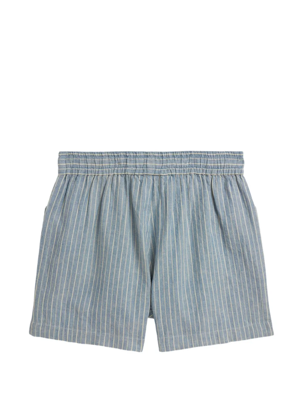  Polo Ralph Lauren Kids Striped Patch Pocket Shorts - Blue 