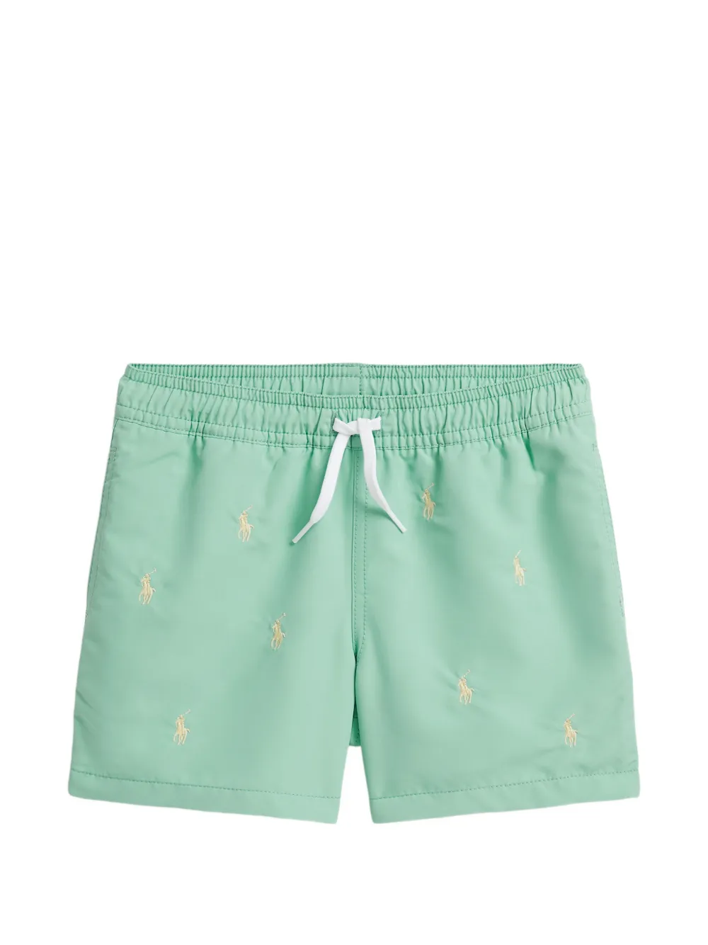 POLO RALPH LAUREN KIDS Costume da bagno con motivo ricamato - Verde