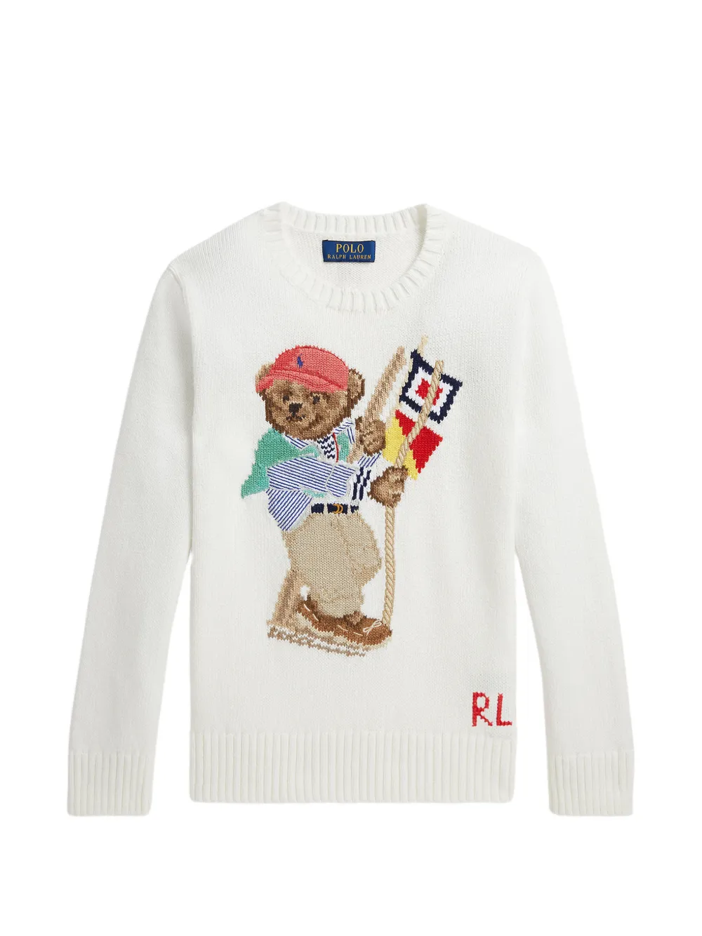 POLO RALPH LAUREN KIDS Maglione con decorazione - Bianco