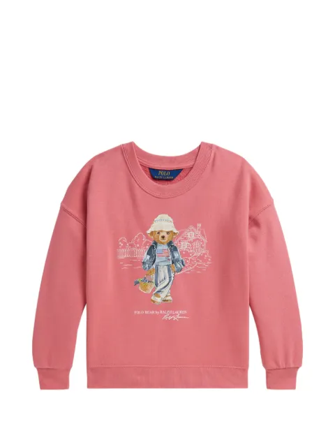 POLO RALPH LAUREN KIDS sudadera con motivo Polo Bear