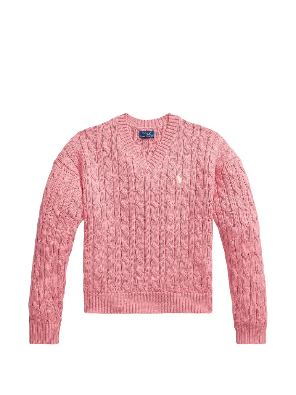 POLO RALPH LAUREN KIDS Maglione con scollo a V - Rosa