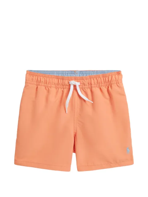 POLO RALPH LAUREN KIDS logo-embroidered swim shorts