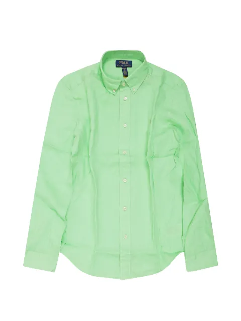 POLO RALPH LAUREN KIDS skjorte i linned med broderi