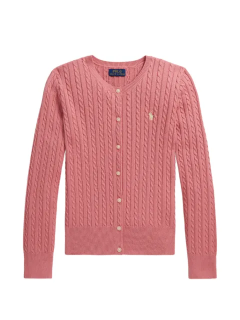 POLO RALPH LAUREN KIDS logo-embroidered cardigan
