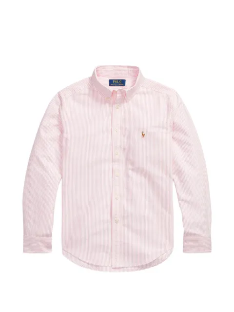 POLO RALPH LAUREN KIDS camisa con rayas estampadas