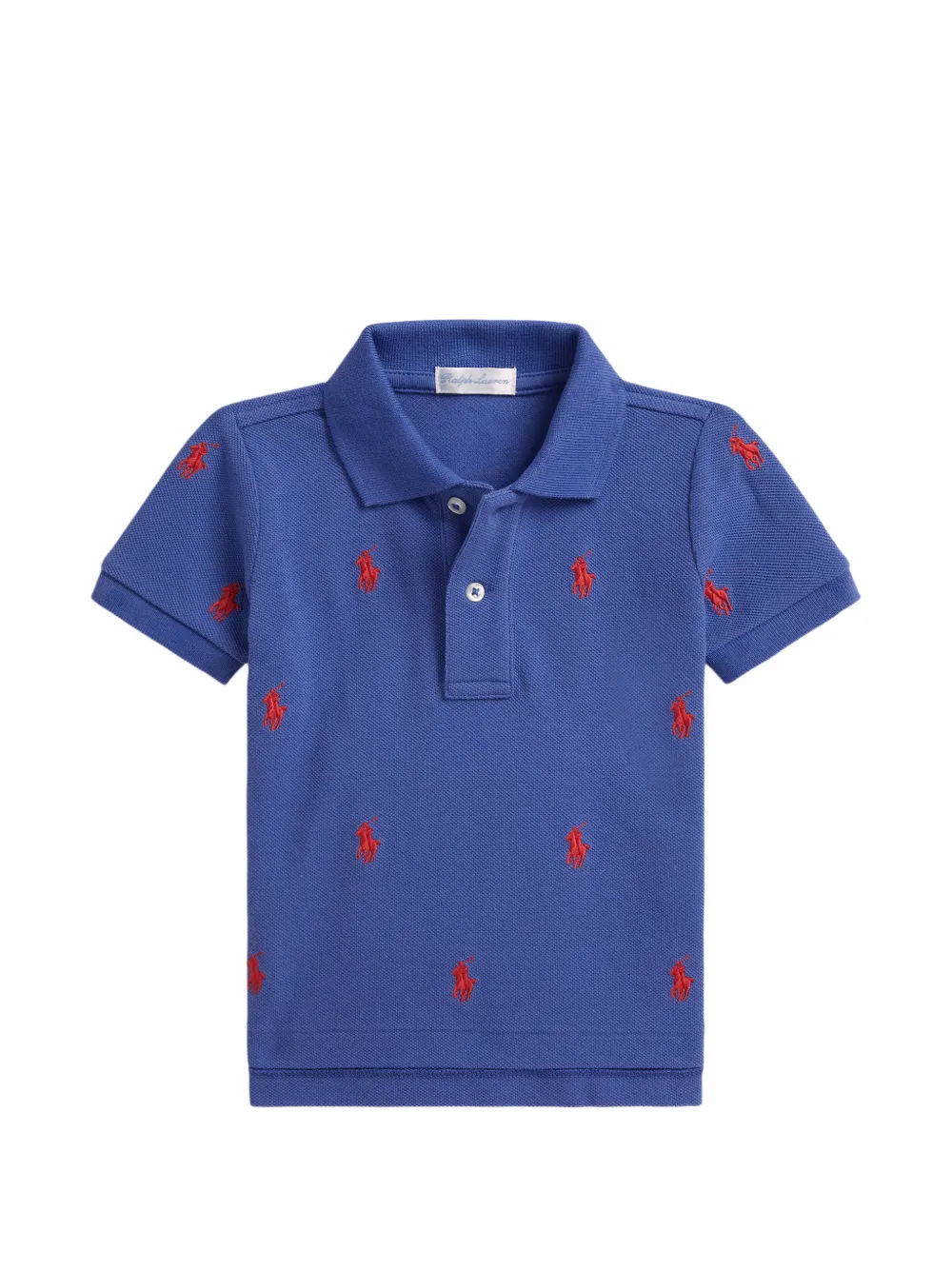 POLO RALPH LAUREN KIDS Polo con logo ricamato - Blu