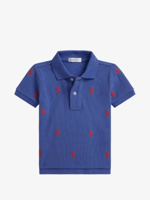 POLO RALPH LAUREN KIDS logo-embroidered polo shirt