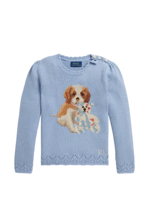 POLO RALPH LAUREN KIDS suéter con cuello redondo