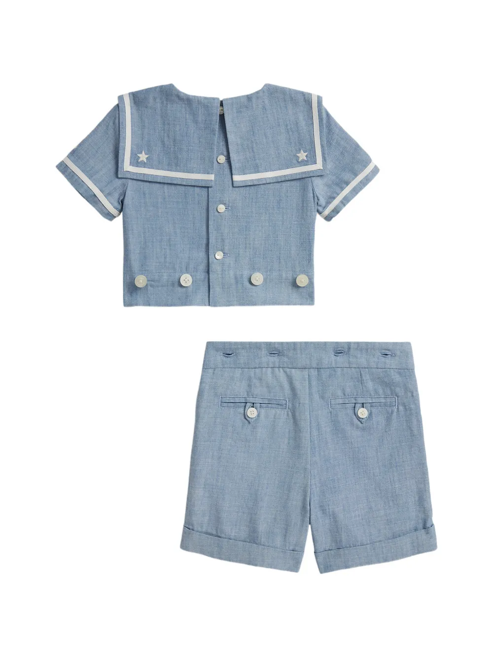  Polo Ralph Lauren Kids Set De Pantalones Con Estrella Bordada - Azul 
