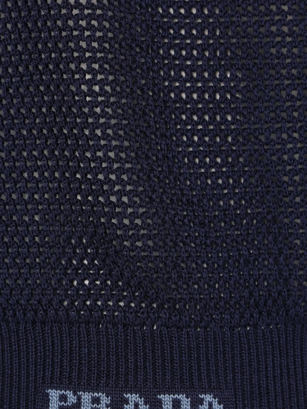  Prada Buttoned Short-sleeve Polo Shirt - Blue 