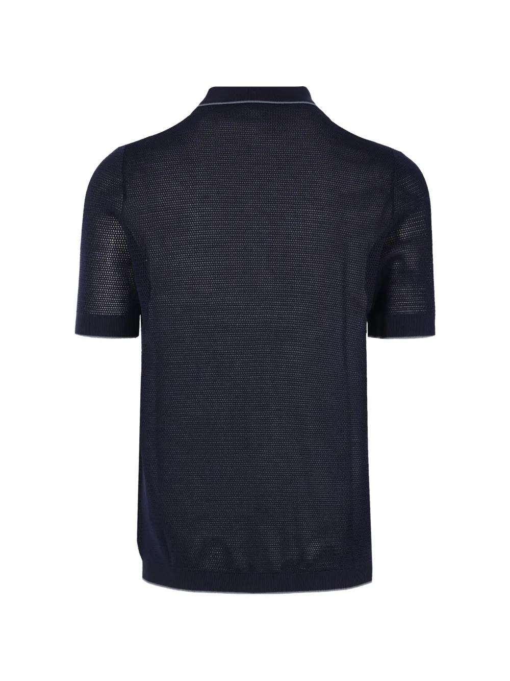  Prada Buttoned Short-sleeve Polo Shirt - Blue 