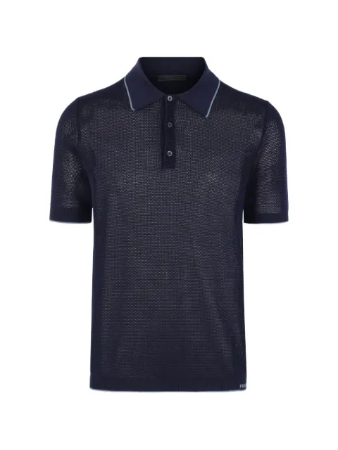 Prada buttoned short-sleeve polo shirt
