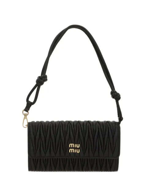 Miu Miu logo-plaque shoulder bag
