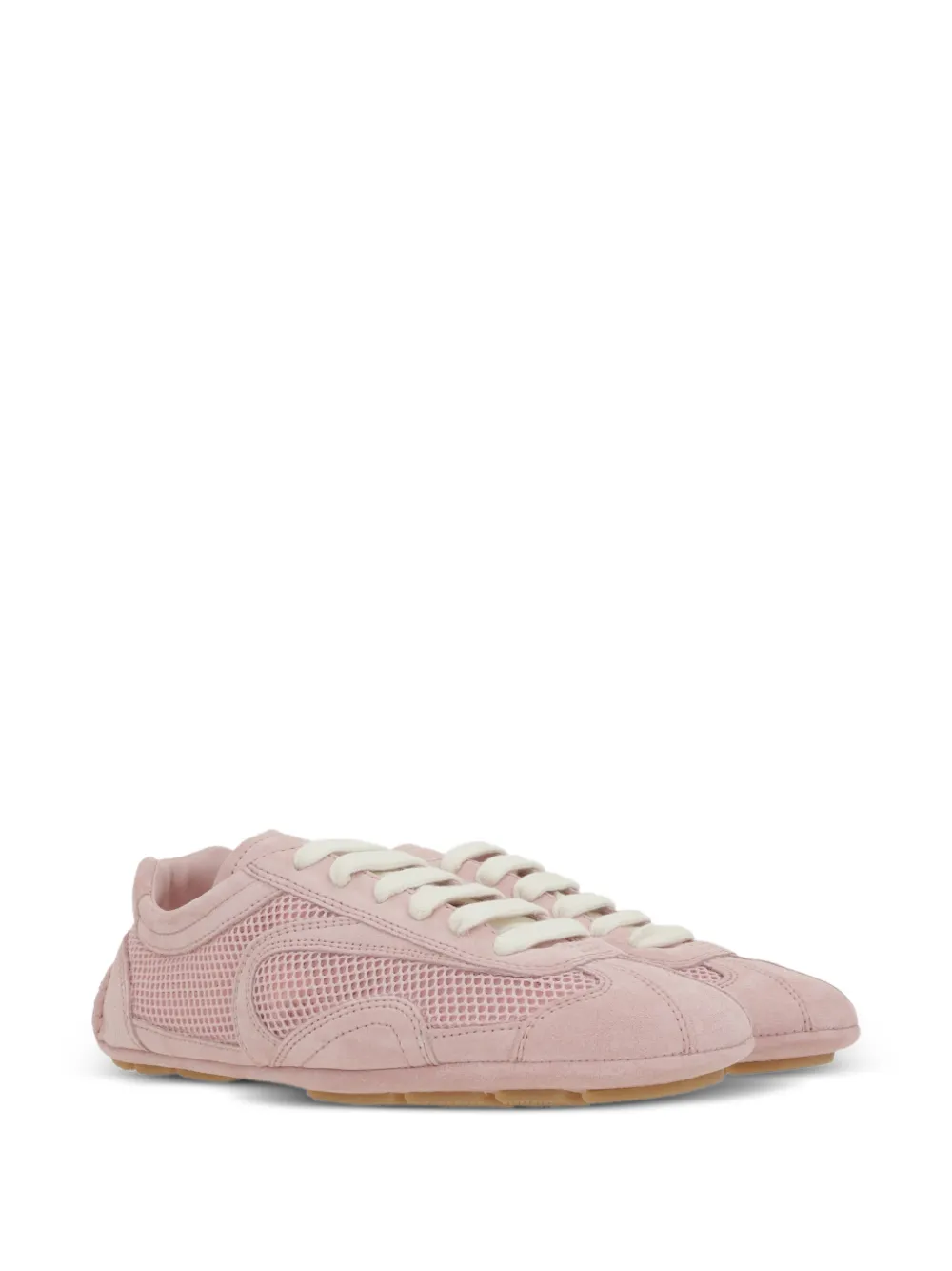 Prada Montecarlo mesh sneakers Roze