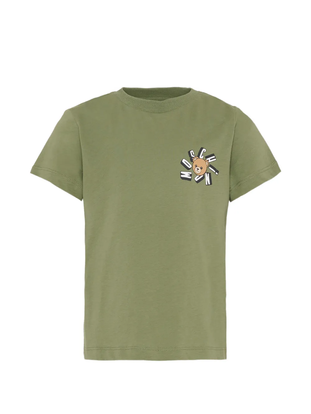 Moschino Kids logo-print T-shirt - Verde