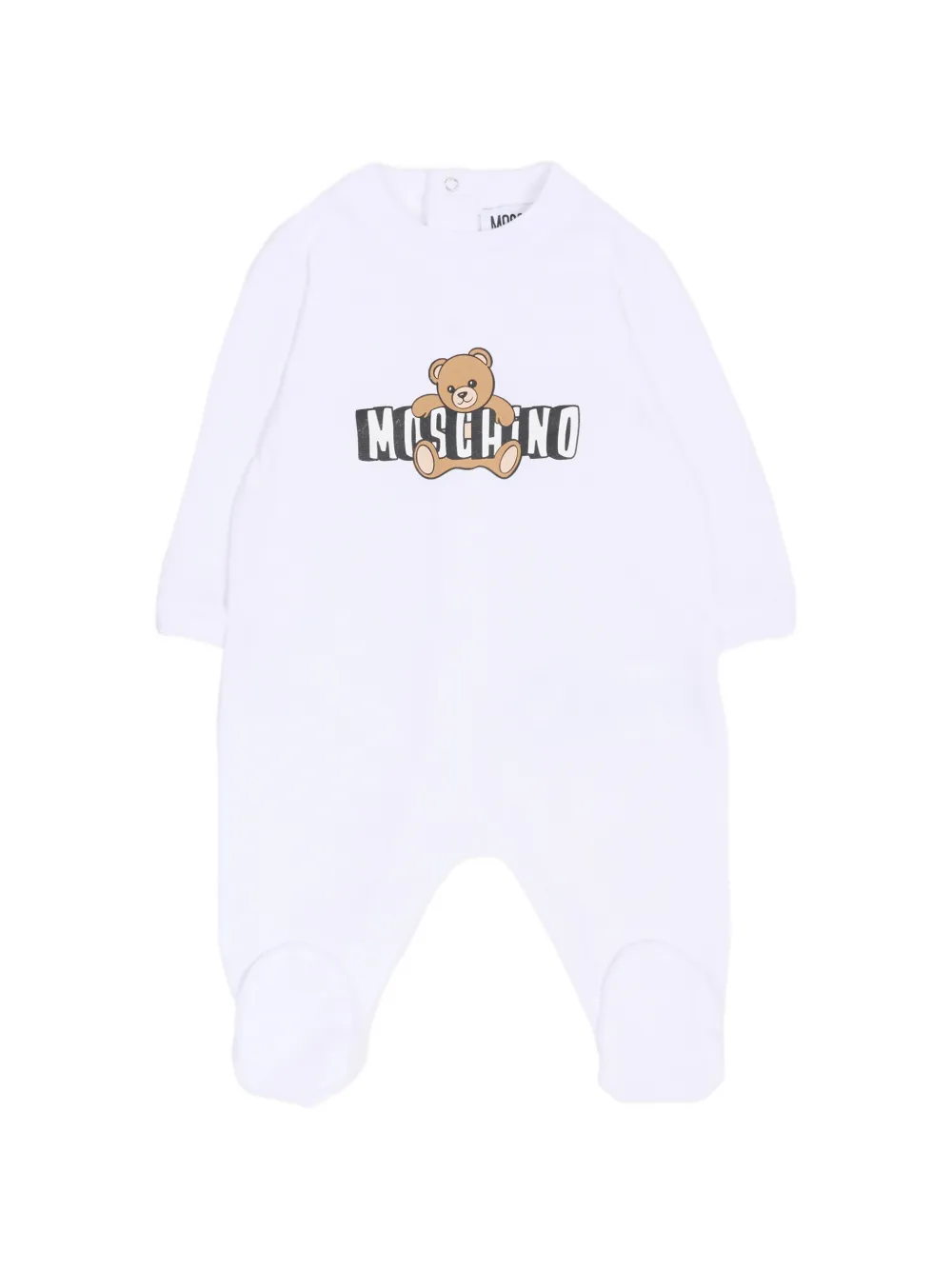 Moschino Kids Babypakje met logoprint Wit