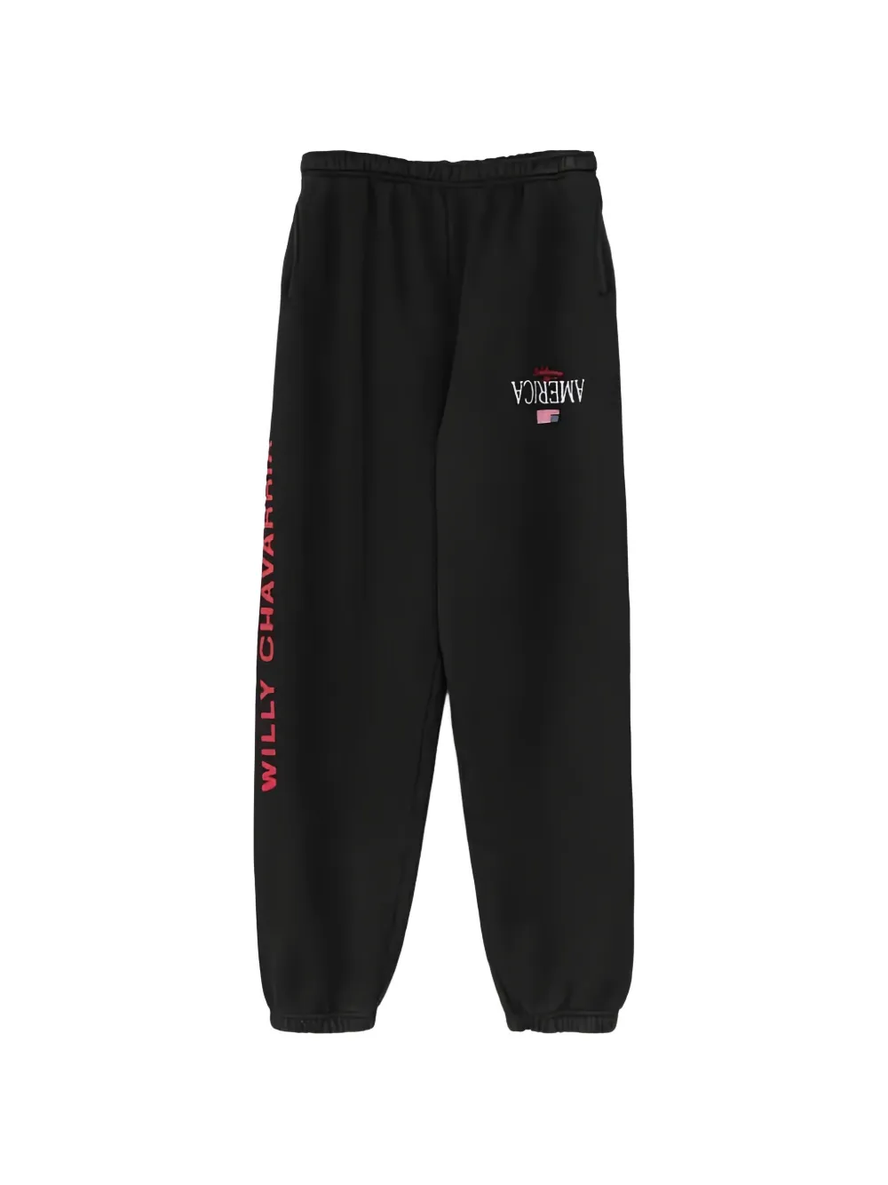 Willy Chavarria Welcome To America track pants - Schwarz