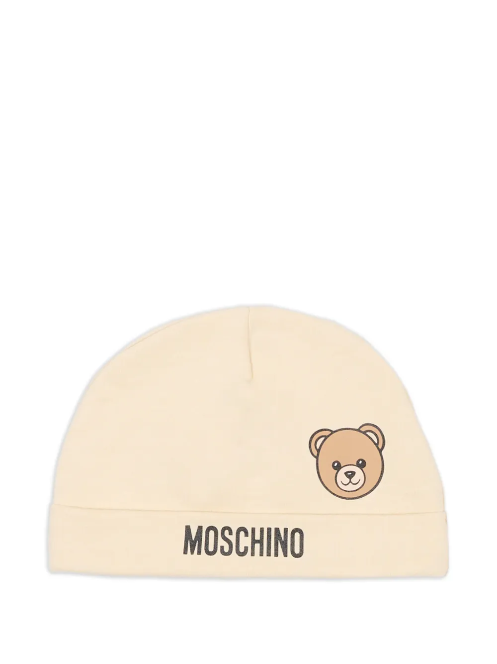 Moschino Kids Teddy Bear beanie hat - Toni neutri