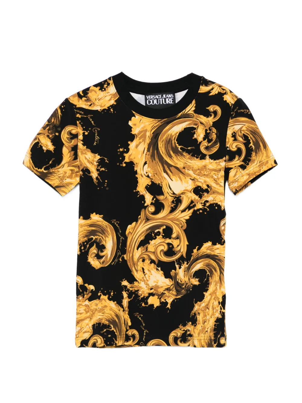 Versace Jeans Couture baroque print T-shirt - Nero