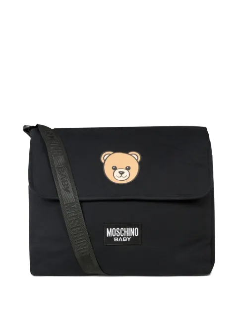 Moschino Kids bolso cambiador con aplique Teddy Bear