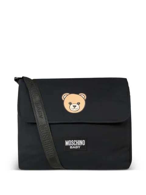 Moschino Kids pañalera con estampado de Teddy