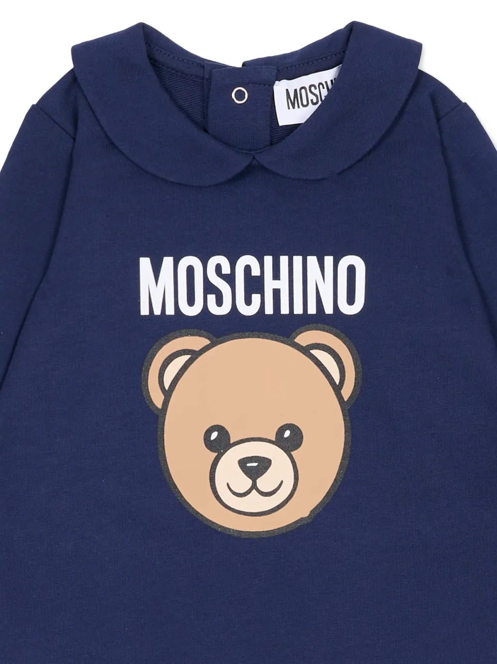 Moschino Kids Pyjama met teddybeerprint Blauw