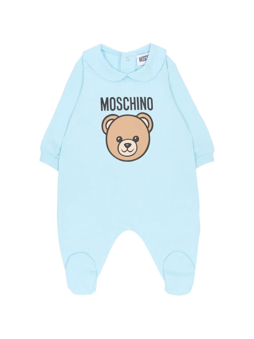 Moschino Kids bear motif pajama - Blau
